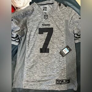 Mens San Francisco 49ers Colin Kaepernick Nike Gray Gridiron Gray Limited Jersey